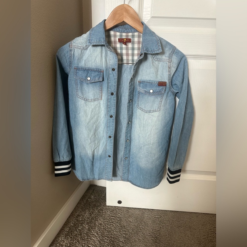 Boys 7 for all mankind Jean shirt
